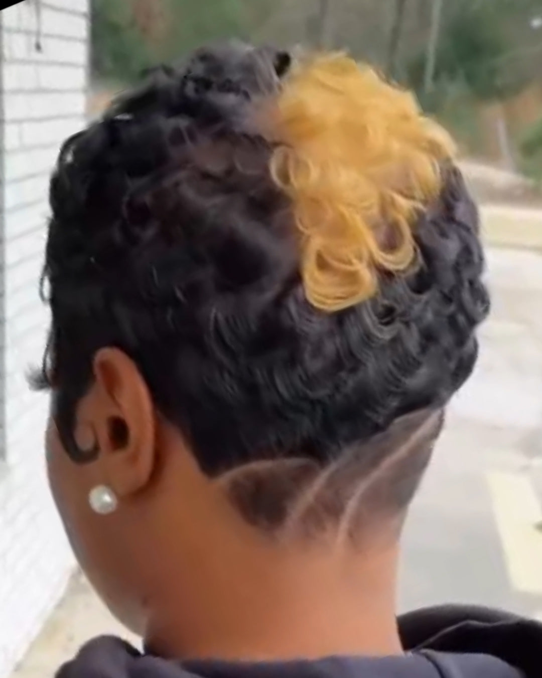 Skunk Strip Wig
