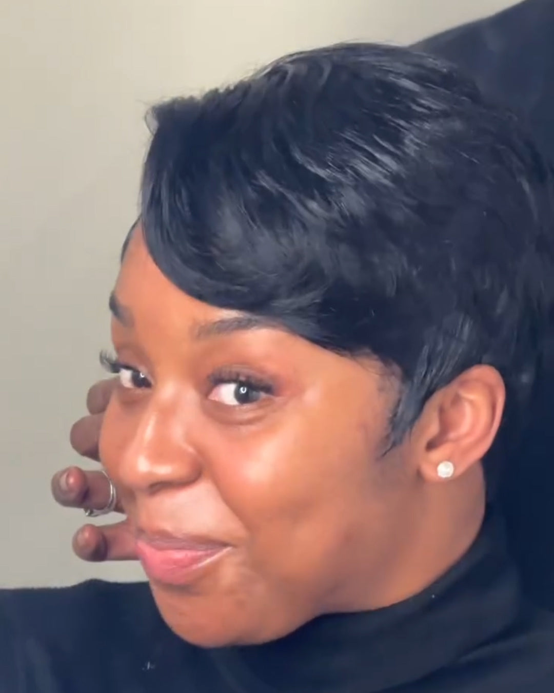 Closure pixie cut wig