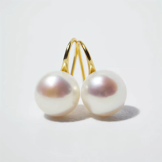 10-10.5mm Large Edison Pearl Stud Earrings