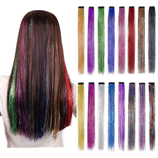 6 Pcs 20-inch colorful flashing hair accessory
