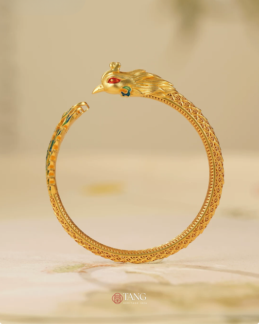 Gold Vermeil Azure Bird Bangle