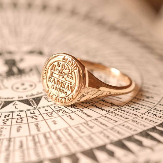 Libra Alchemical Zodiac Signet Ring