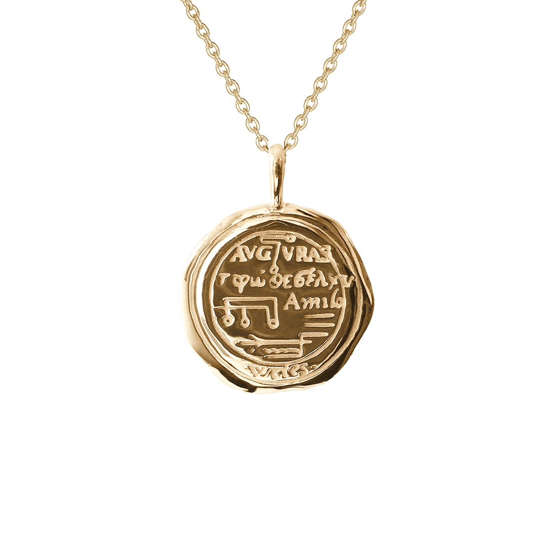 Aquarius Alchemical Zodiac Pendant