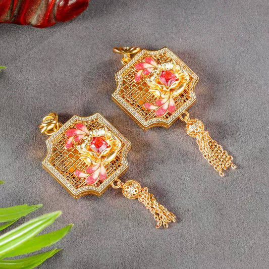 Fortunes Blush Enamel Pendant – Cloisonné Edition