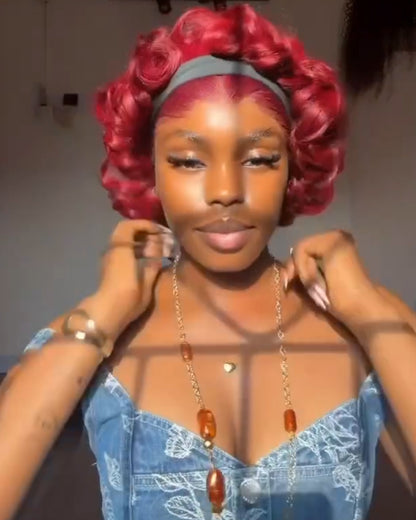 Frontal swiss lace & band wig