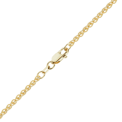 Solid Gold 1.8mm Wheat Chain