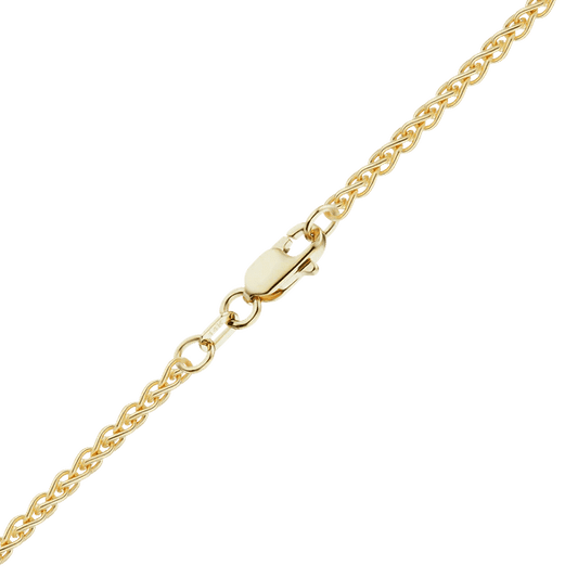 Solid Gold 1.8mm Wheat Chain