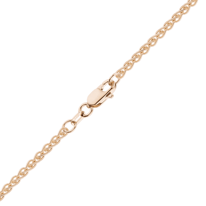 Solid Gold 1.8mm Wheat Chain