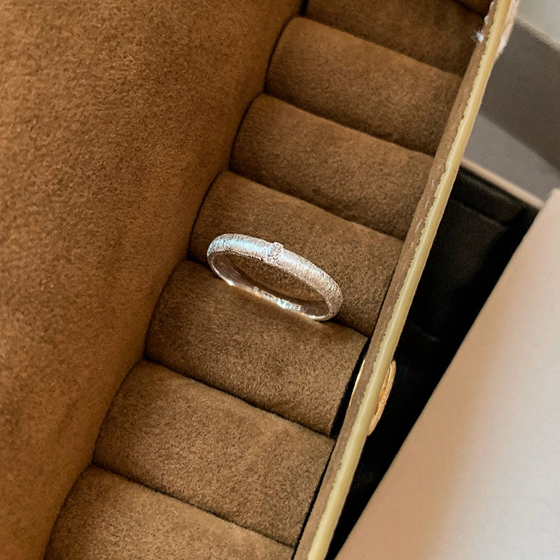 Hand-Brushed Textured Ring