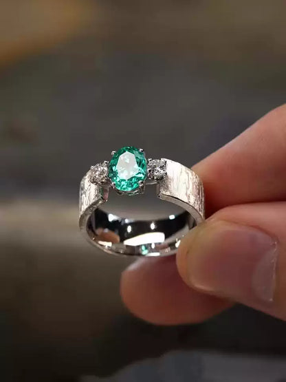 The Ocean Glaze Hammered Ring