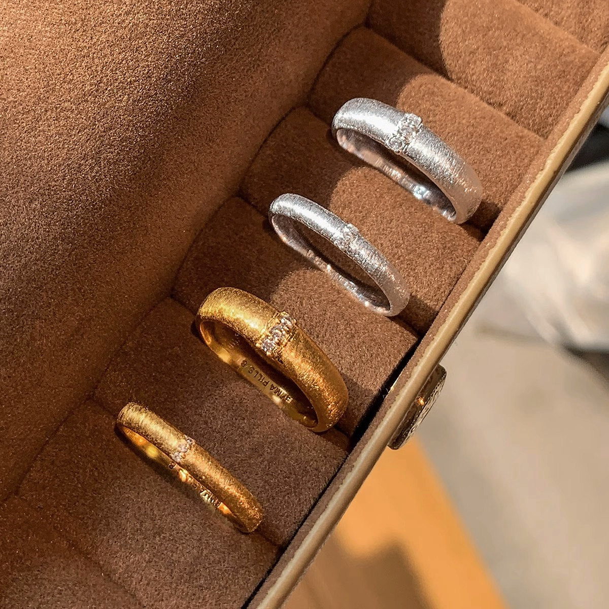 Hand-Brushed Textured Ring