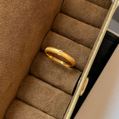Hand-Brushed Textured Ring