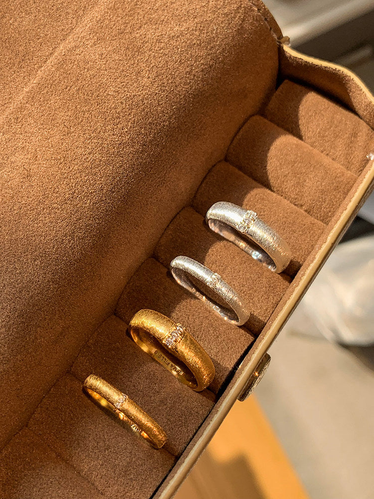 Hand-Brushed Textured Ring
