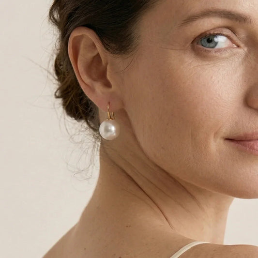 10-10.5mm Large Edison Pearl Stud Earrings