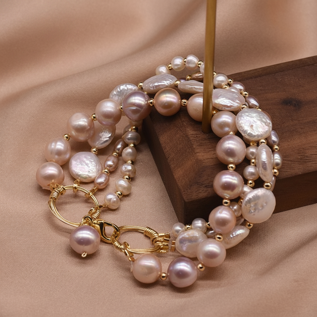 Natural Baroque Freshwater Pearl Bracelet