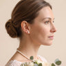 18K Gold Japanese Akoya Pearl Earrings, 3-7.5mm AAA+ Luster White Studs