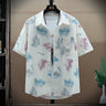 Graffiti-colored short-sleeved shirt