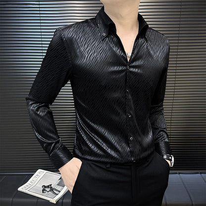 Silky Cool Textured Shirt