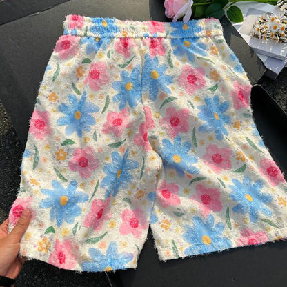 Cute floral tassel shorts