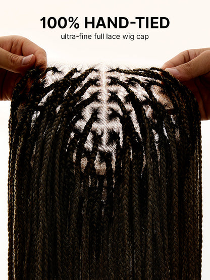 26-inch 613 Full Lace Braided Wig