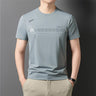 Simple drape silver foil T-shirt