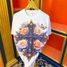 Gorgeous rhinestone cross T-shirt