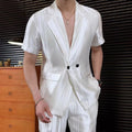 Silky-textured lightweight suit-style shirt