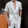 Silky-textured lightweight suit-style shirt