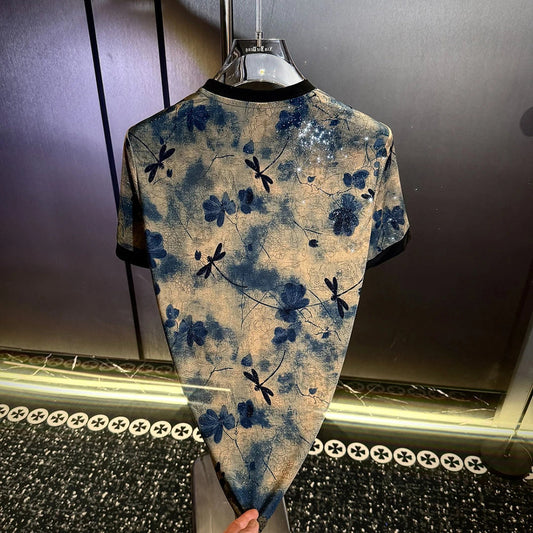 Floral Dragonfly Starlight Cool T-shirt