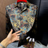 Retro-patterned gorgeous casual shirt