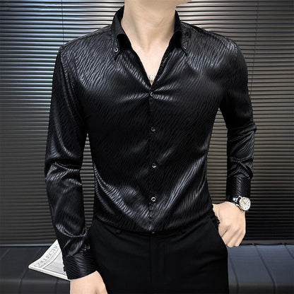 Silky Cool Textured Shirt
