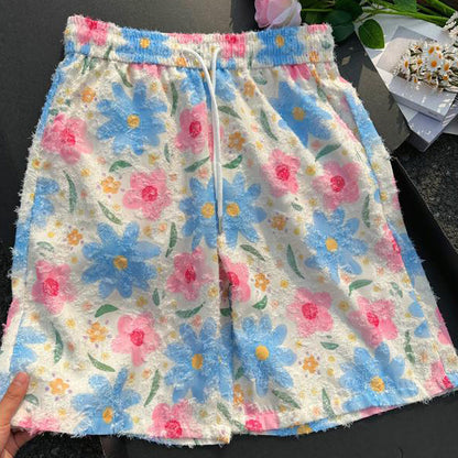 Cute floral tassel shorts