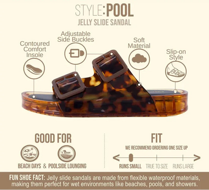 Pool Jelly Slide Sandals
