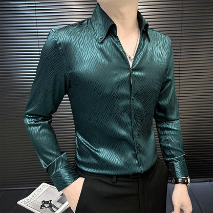 Silky Cool Textured Shirt