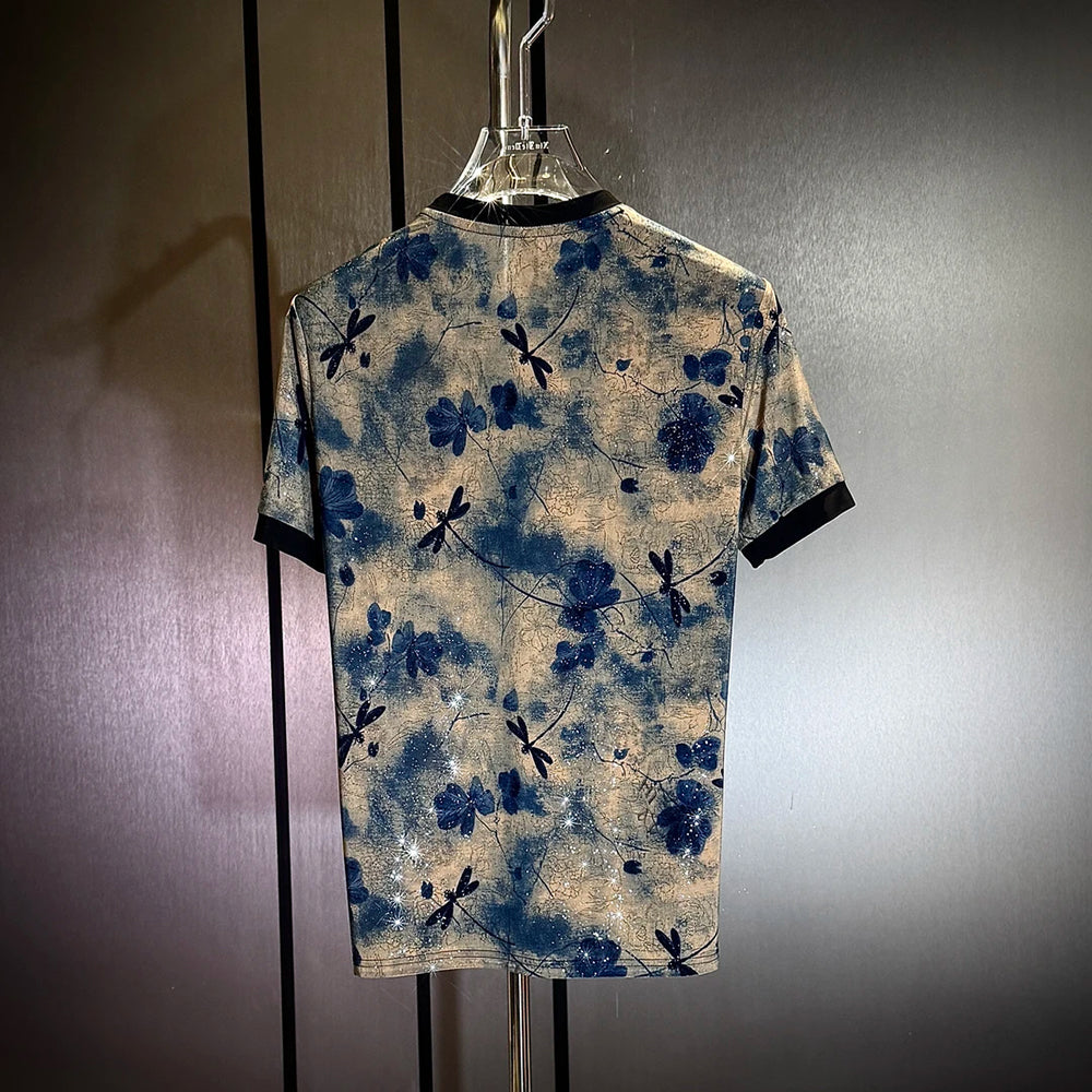 Floral Dragonfly Starlight Cool T-shirt