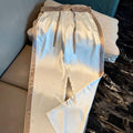 Silky satin cool casual pants