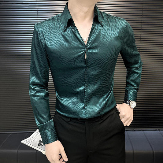 Silky Cool Textured Shirt