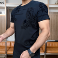 Rhinestone Eagle Vintage Stretch T-Shirt