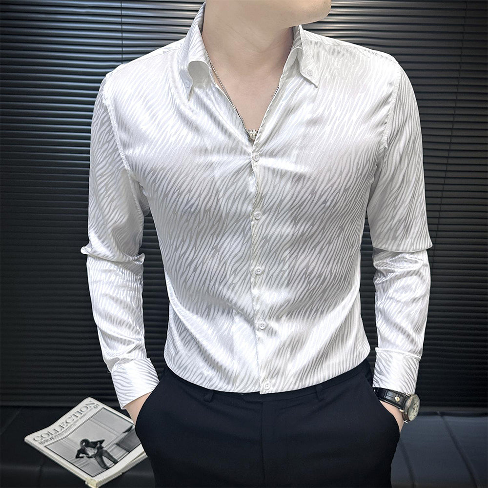 Silky Cool Textured Shirt