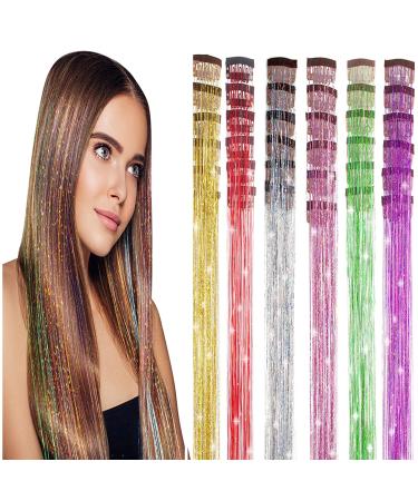 6 Pcs 20-inch colorful flashing hair accessory