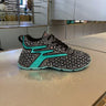 Street-style glamorous rhinestone sneakers