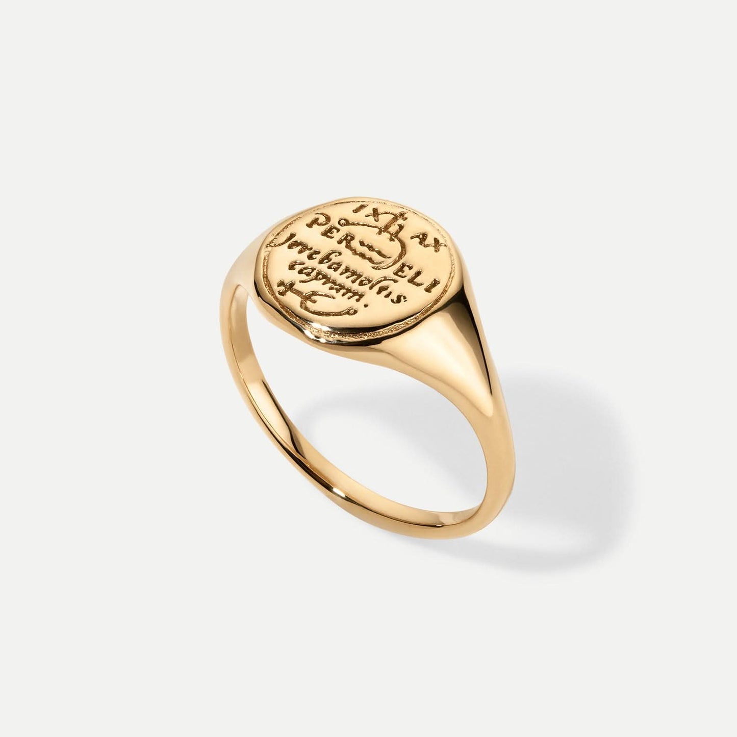 Aquarius Alchemical Zodiac Signet Ring