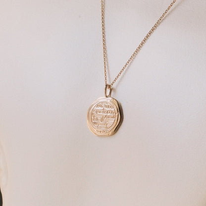 Aquarius Alchemical Zodiac Pendant