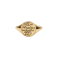 Aquarius Alchemical Zodiac Signet Ring