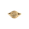 Aquarius Alchemical Zodiac Signet Ring
