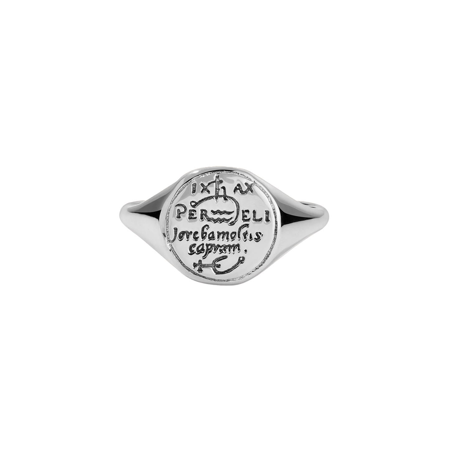 Aquarius Alchemical Zodiac Signet Ring