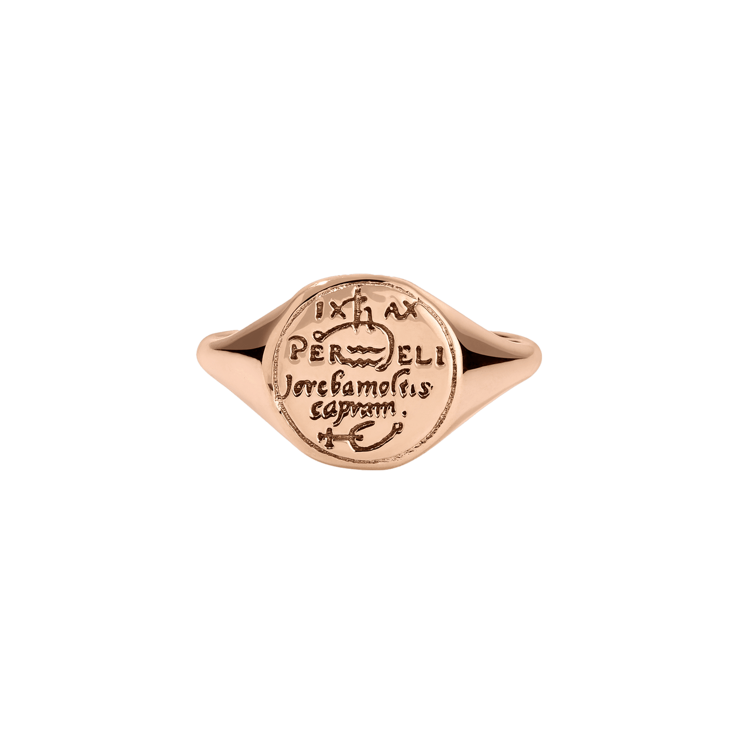 Aquarius Alchemical Zodiac Signet Ring