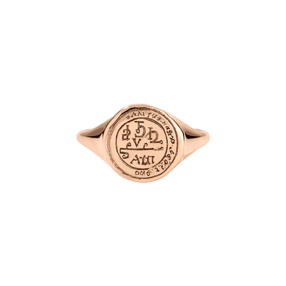 Aries Alchemical Zodiac Signet Ring