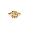 Aries Alchemical Zodiac Signet Ring