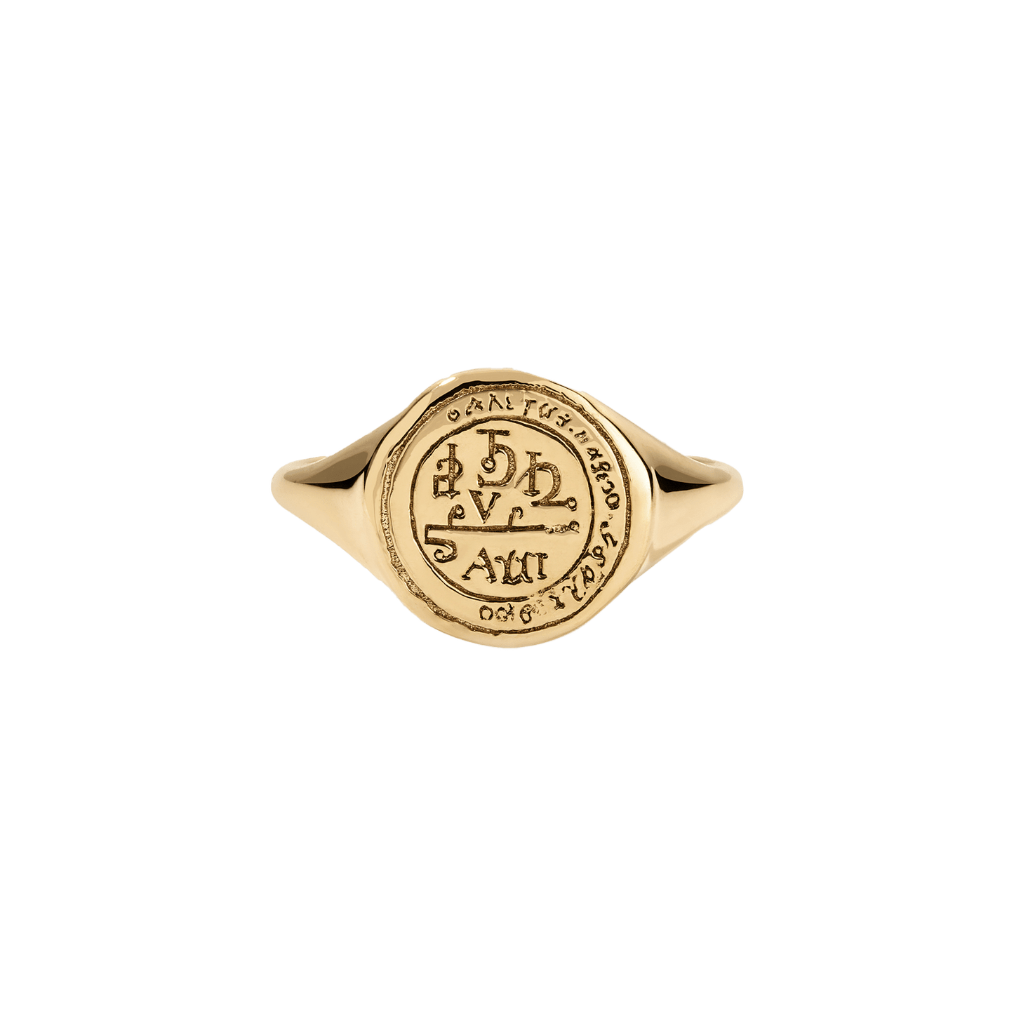 Aries Alchemical Zodiac Signet Ring